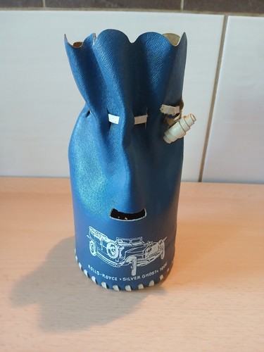 Blauer ddr leder sparsack - blauer,