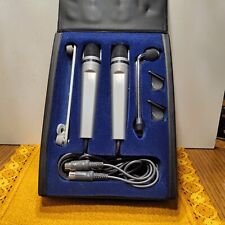 2 x Uher M534 Mikrofone mit Srereoschiene,Tischstativ und Aufbewarungsbox.