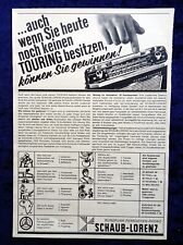 Schaub Lorenz Kofferradio,  originale Werbung aus 1964