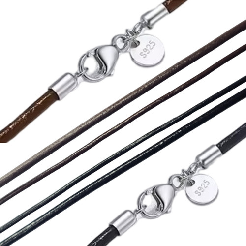Halskette lederkette halsband - halskette,