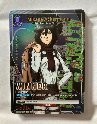 Mikasa ackermann winner card - ackermann,