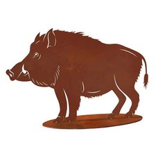 Tierfigur Metall - Wildschwein
