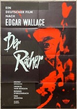 Edgar Wallace Der Rächer seltenes orig. EA - Plakat  Heinz Drache  Klaus Kinski
