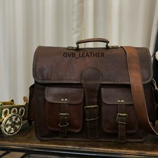 18" XLarge Leder Büro Koffer