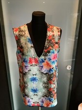 Bluse Tunika Top ZARA Nieten Hawaihemd Gr. L