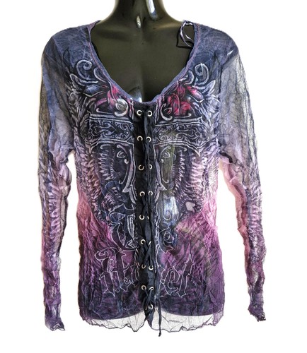 Tredy damen bluse transparent - bluse,