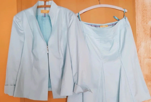 Biba kostüm hellblau blazer - kostüm,