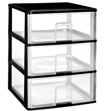 Schubladenbox transparente Schubladen XXL Ordnungssystem Aufbewahrung Drawer
