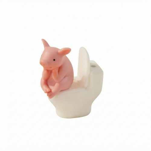 Tierfigur auf toilettenbasis - tierfigur,