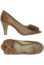 Caprice Pumps Damen High Heels Stiletto Peep Toes Gr. EU 37 Leder Braun #47wc0x8