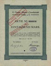 G.Vester 1923 Halle Saale VEB