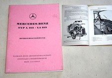 Betriebsanleitung Mercedes L 315 , LA 315 , Hauber , 1957, LKW,  Allrad 4x4
