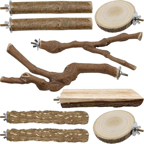 Sitzstangen set naturholz - sitzstangen,