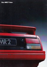 TOYOTA MR2 W1 T-BAR Youngtimer Prospekt Brochure 1988 B15