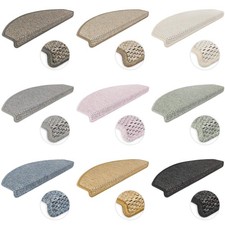 Stufenmatten Treppenmatten Göteborg Treppenschutz Sisaloptik Halbrund 65x24x4cm