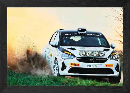 Opel corsa rallye auto - rallye, in