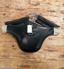 Stollengurt Sattelgurt Leder mit Gummizug beidseitig  Länge: 130cm 