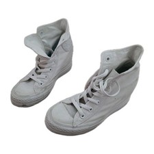 Converse All Star 37 Keilabsatz Chucks Sneaker Damen Mädchen weiß Stoff Keil 