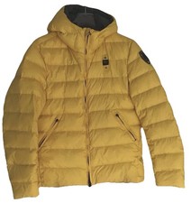 blauer Daunenjacke Gr. M gelb