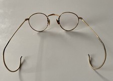 Antike Brille Metall Etui Vergoldet? Art Deco 20er 30er Jahre Vintage Rarität