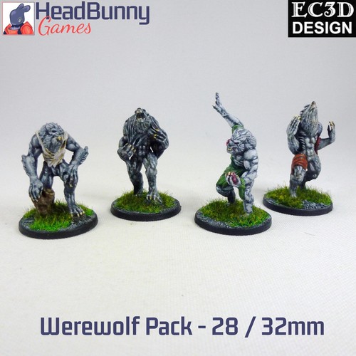 Werwolf pack unbemalt - (4),