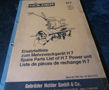 Holder-Ersatzteilliste für Mehrzweckgerät H 7