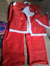 Nikolauskostüm Herren 9-in-1 Weihnachtsmann XXL Rot Weihnachten