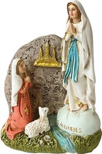Heiligenfigur Madonna Lourdes 8 cm Polyresin Deko Statue