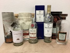 Whisky Macallan Signatory Balvenie Glen Els  4 Flaschen empty Bar und Deko