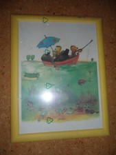 Janosch Holz Bilderrahmen mit Bild 45 x 34 cm TOP Zustand unbenutzt