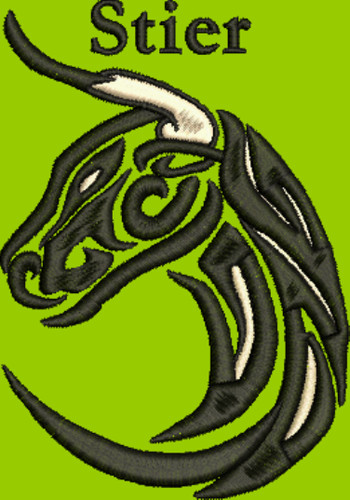 Stickdatei sternzeichen stier - stickdatei,