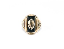 College Herren Ring | Siegelring | USA | SPIES 1951 | GR 56 10K Gold