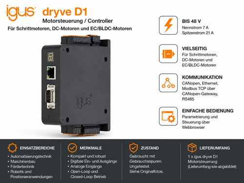 Igus dryve motorsteuerung - d1,
