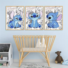 Stitch Cartoon Leinwandposter