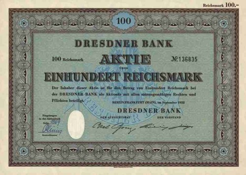 Dresdner bank 1952 - 1952, frankfurt