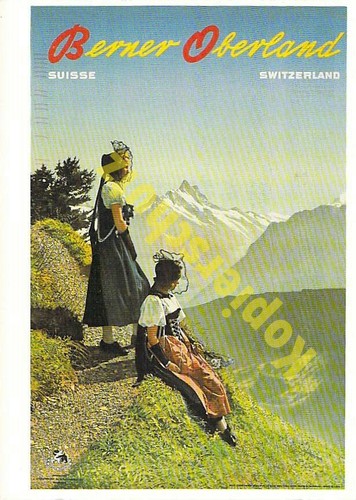 Berner oberland plakat - oberland, ak