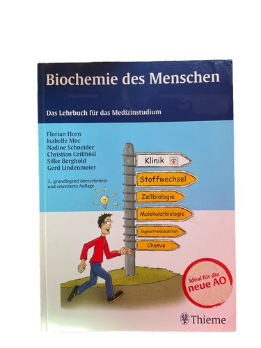 Biochemie des menschen von - des,