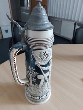 Bierkrug, ca. 2 L. mit Deckel