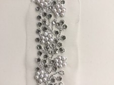 INDISCHE SCHLANKE SILBER ZARI