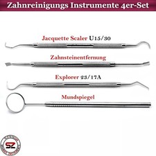 Zahnreinigung Zahnstein Plaque Entferner Mundspiegel Zahnarzt Scaler Instrumente