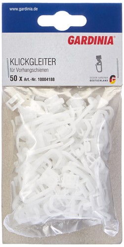 Klickgleiter mit gardinenhaken - klickgleiter,