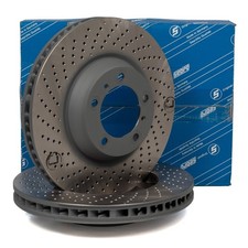 SEBRO Bremsscheiben Satz für PORSCHE 997 3.6 Turbo 3.8 Turbo / S 3.6 GT2 vorne