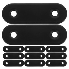  12 Stück Edelstahl-Möbelhalterungen, Befestigungswinkel, Regalhalterungen und