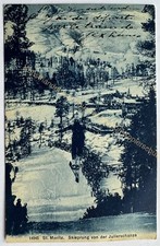 AK St. Moritz Skisprung Julierschanze 1909 Skispringen 