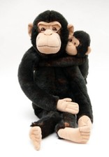 IKEA Affe Klappar Apa Mama und Baby Schimpanse braun schwarz Stofftier