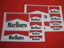 Neuwertig 2 Bogen 12 Stück original Marlboro Aufkleber Folie Sticker 1980iger 22