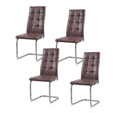 Schwingstuhl Ginny Vintage 4er Set Freischwinger Esszimmerstuhl HTI-Living