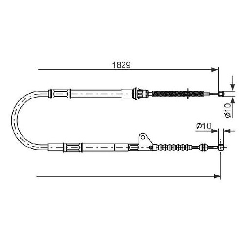 Handbremsseil hinten links - handbremsseil, hinten,links