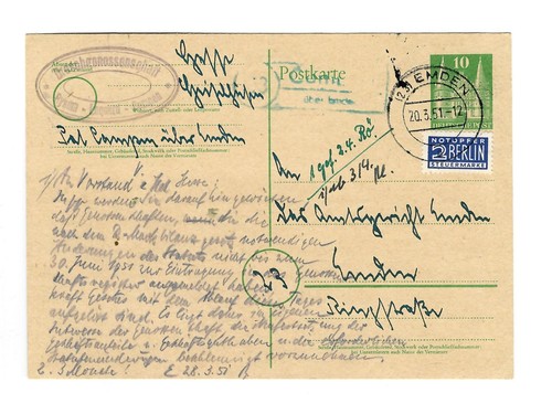 Landpoststempel campen über - landpoststempel,
