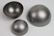 Halbkugel Stahl Blech roh 1mm - Schale rund Metall halbe Kugel Stahlkugel Deckel
